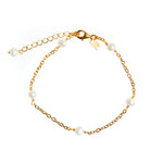 gold pearl bracelet