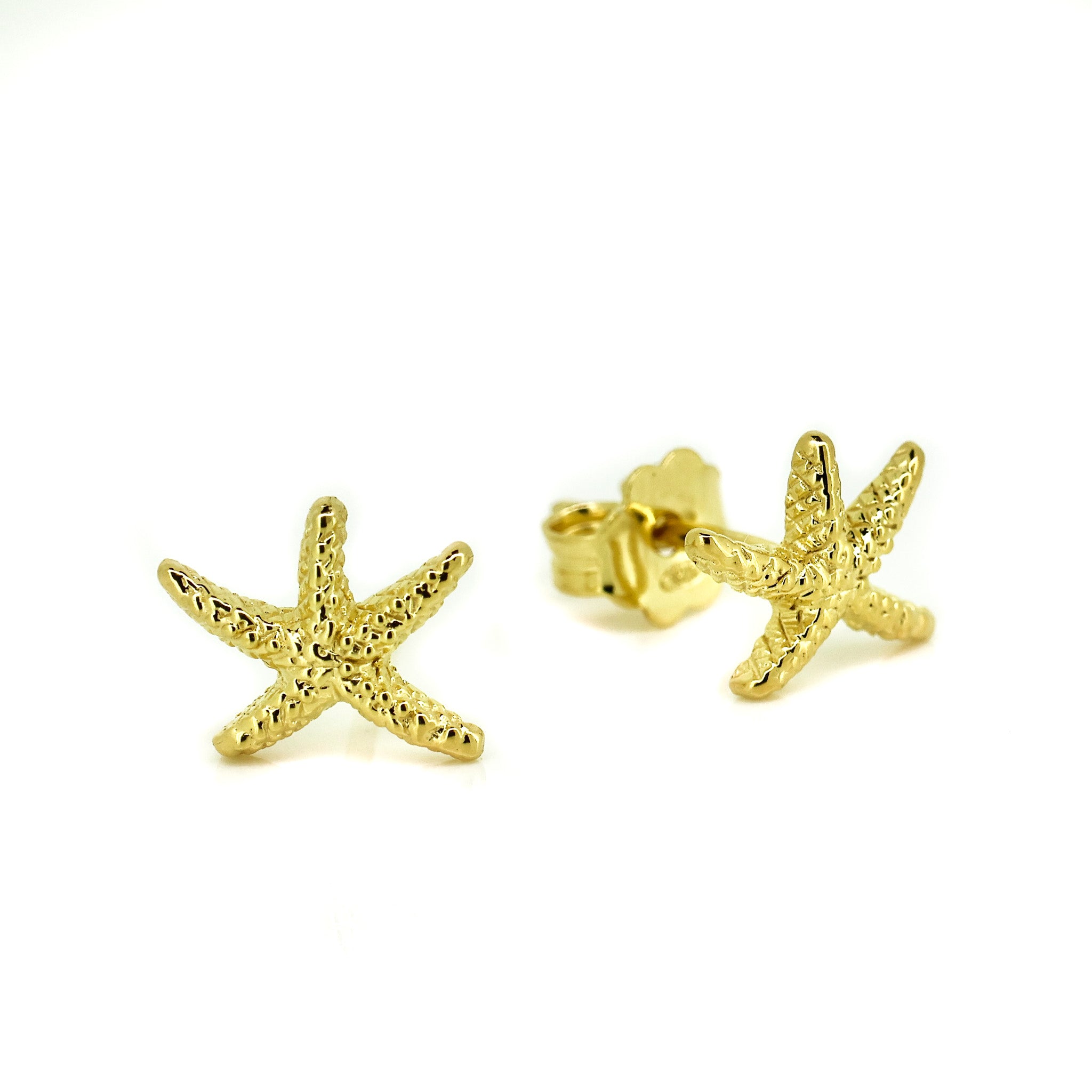 gold starfish studs