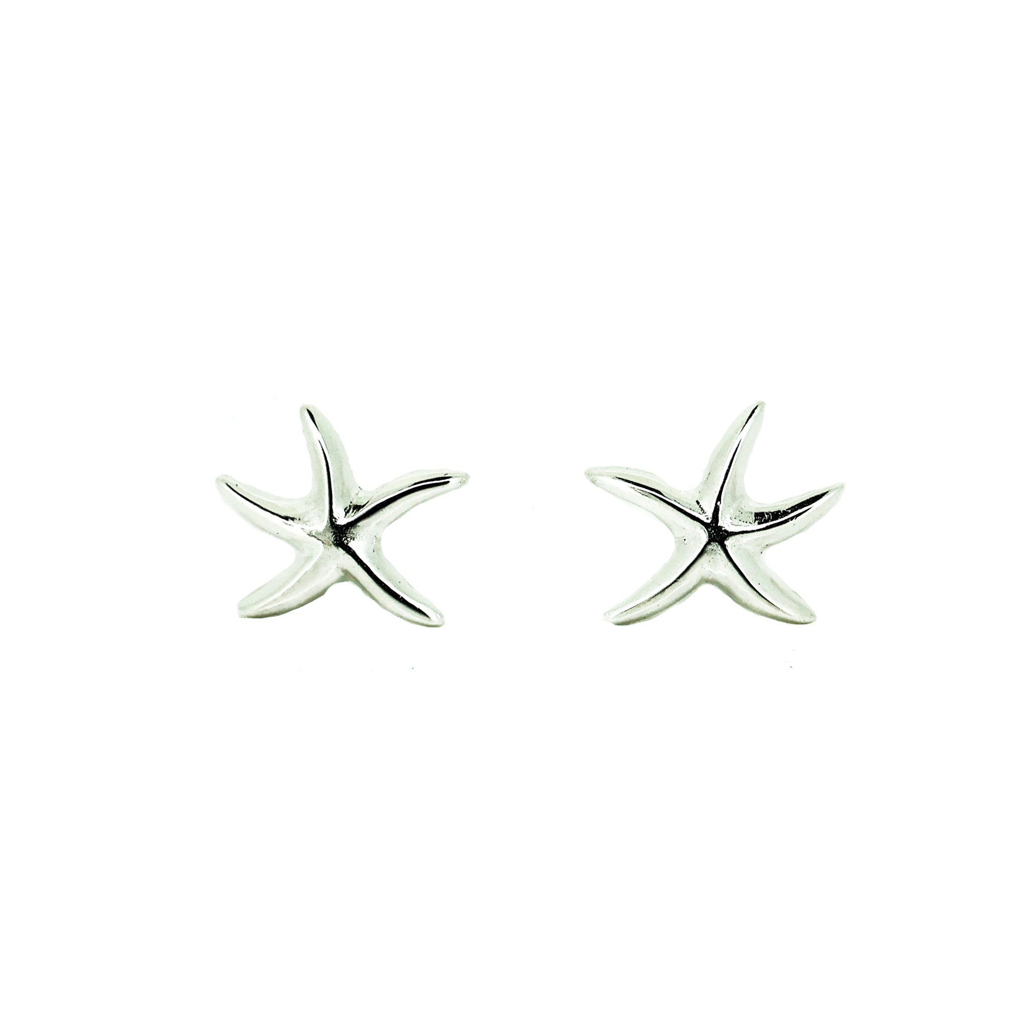sterling silver starfish studs