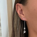 starfish thread earrings