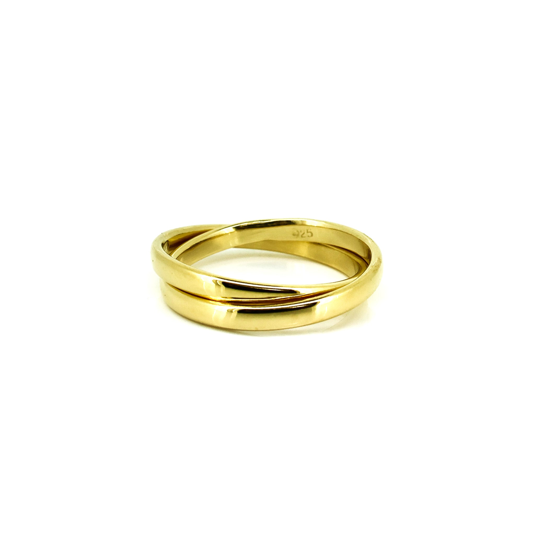 sunset gold ring stackable design