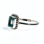silver topaz ring