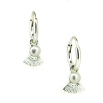 tropical pearl sleeper earrings