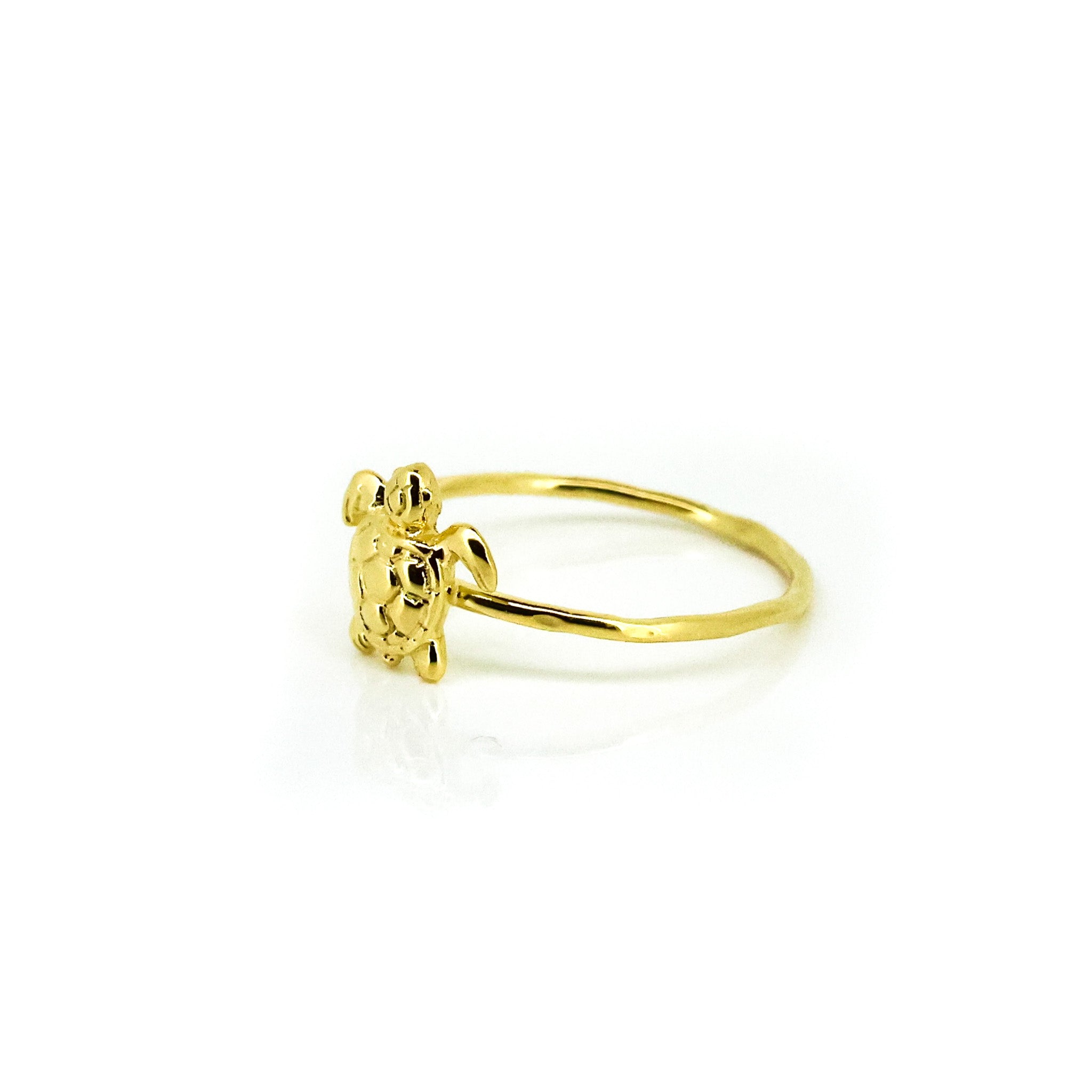 gold turtle ring