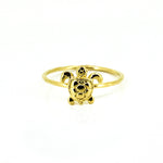 gold turtle ring