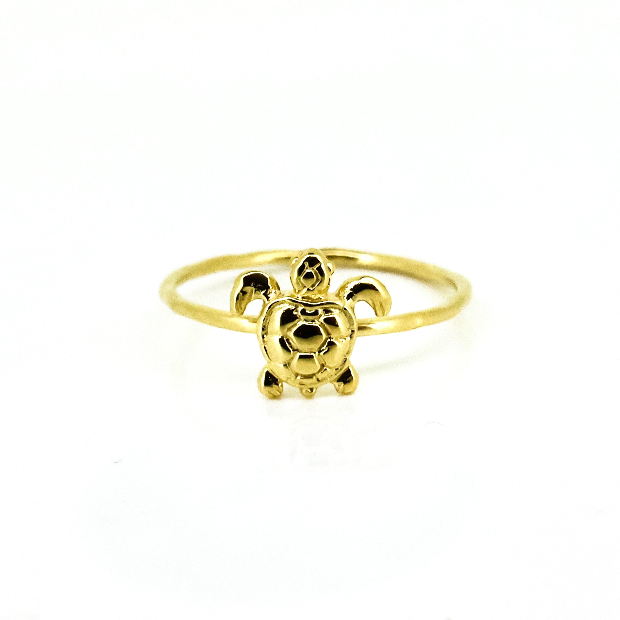 gold turtle ring