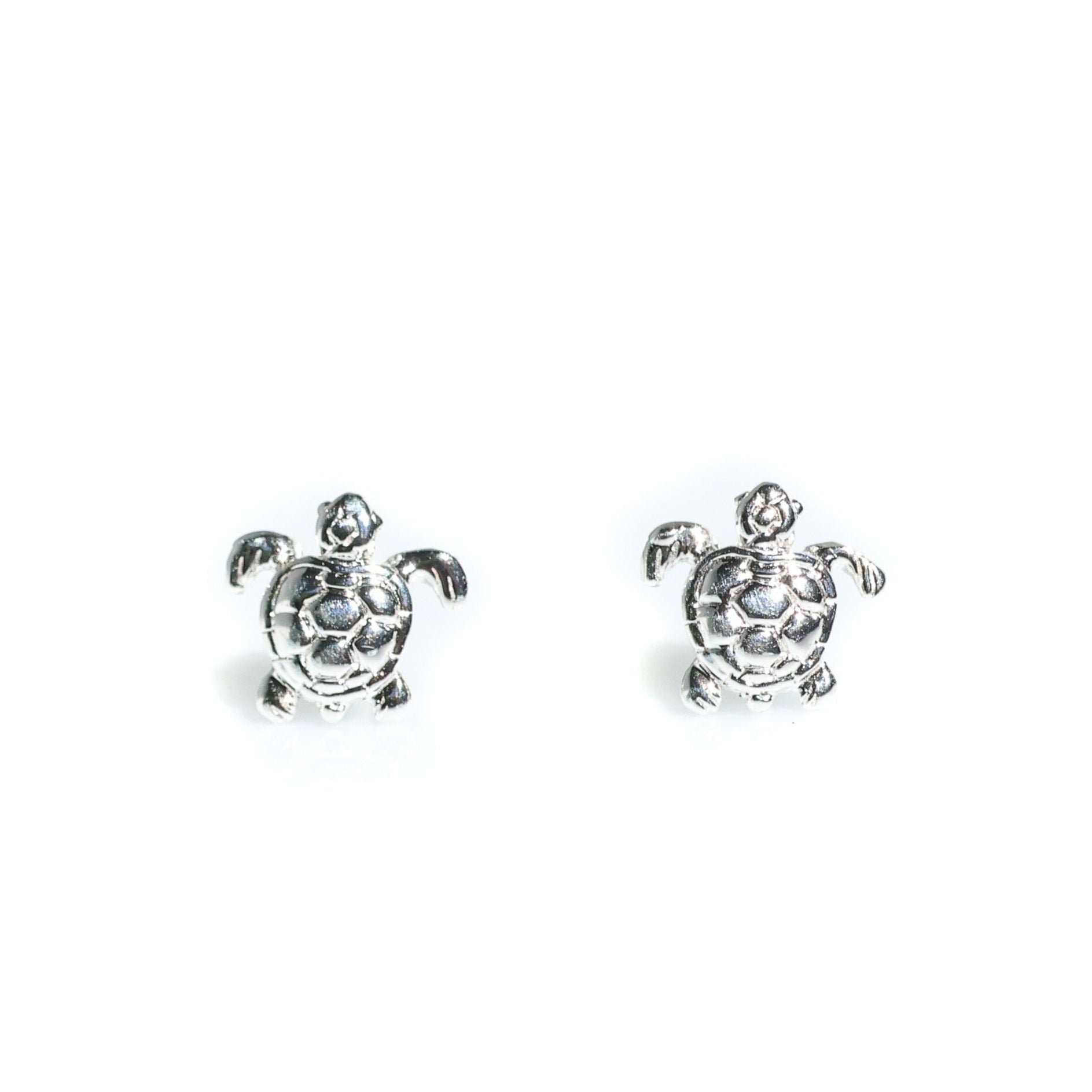 silver turtle studs