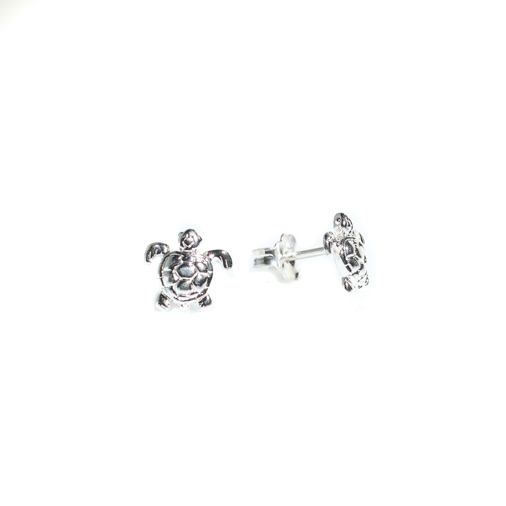 silver turtle studs