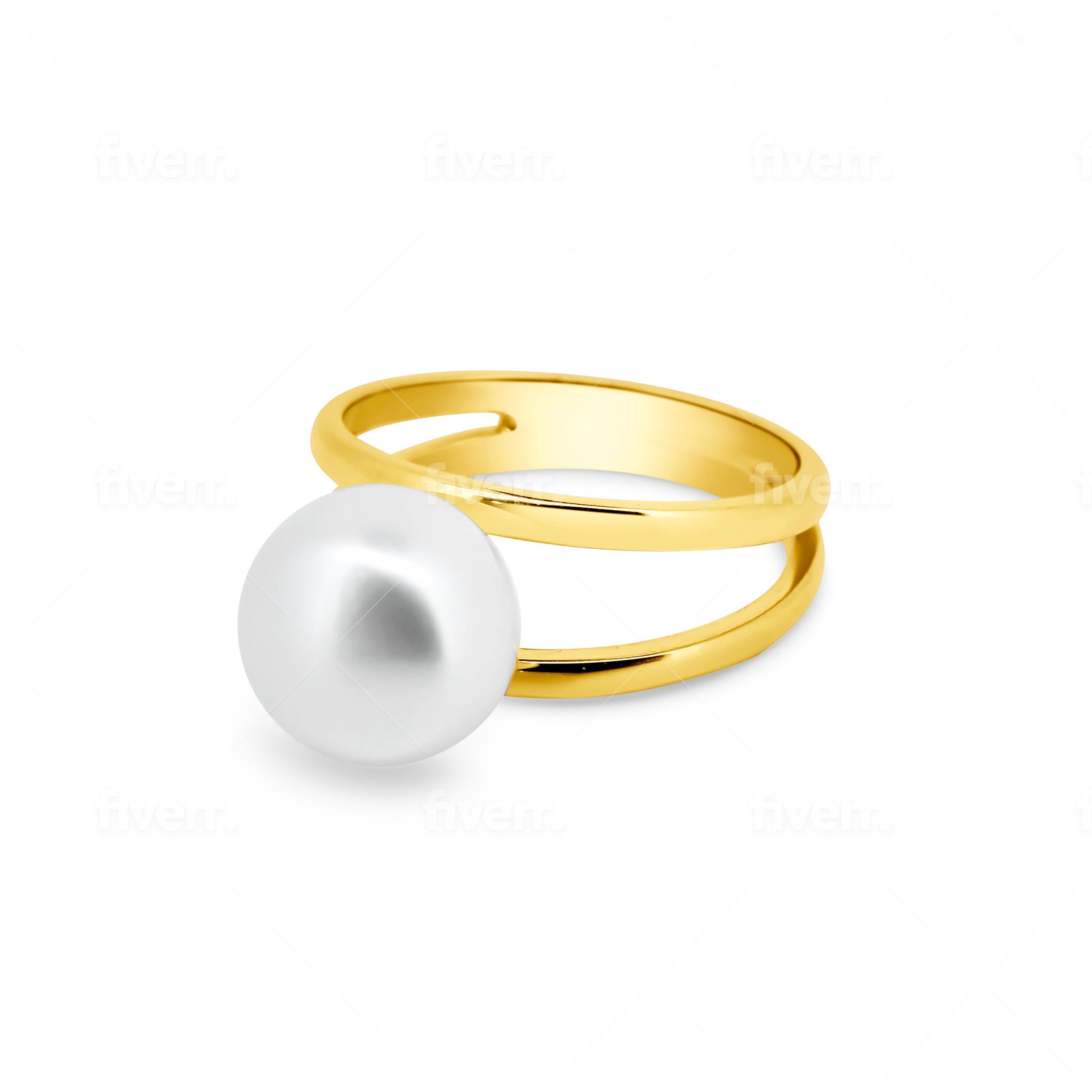 gold pearl ring