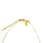 pearl anklet with gold clasp