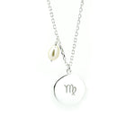 zodiac virgo necklace silver