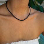 black necklace