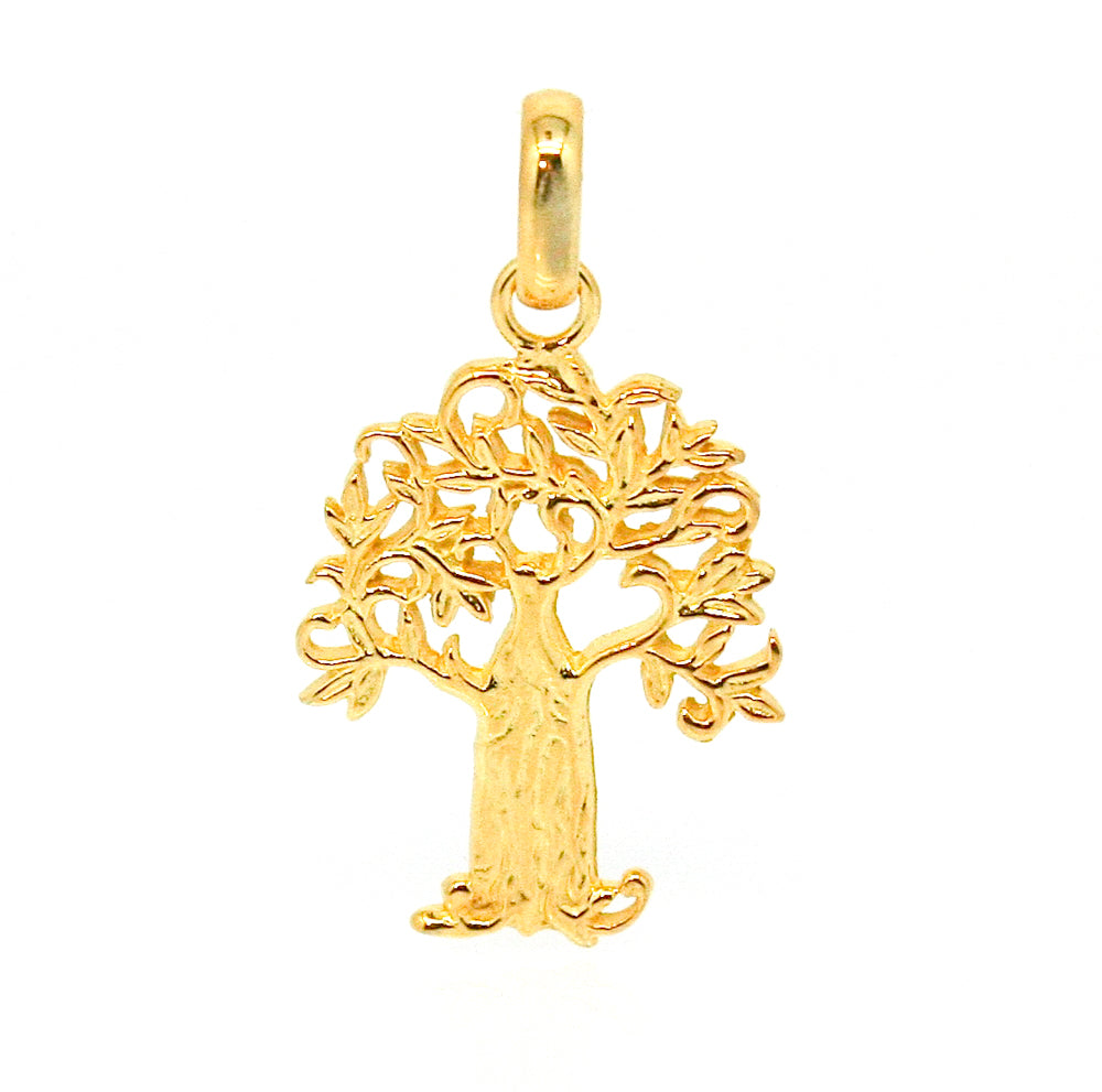 gold boab tree pendant