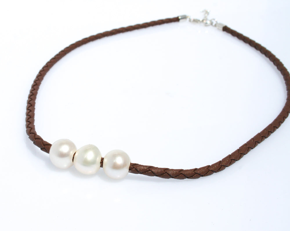 brown pearl necklace