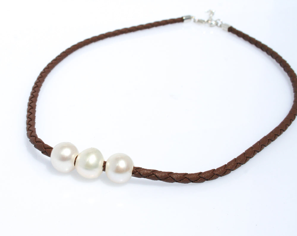 brown pearl necklace