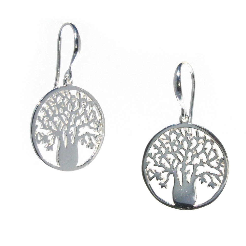 silver boab earrings