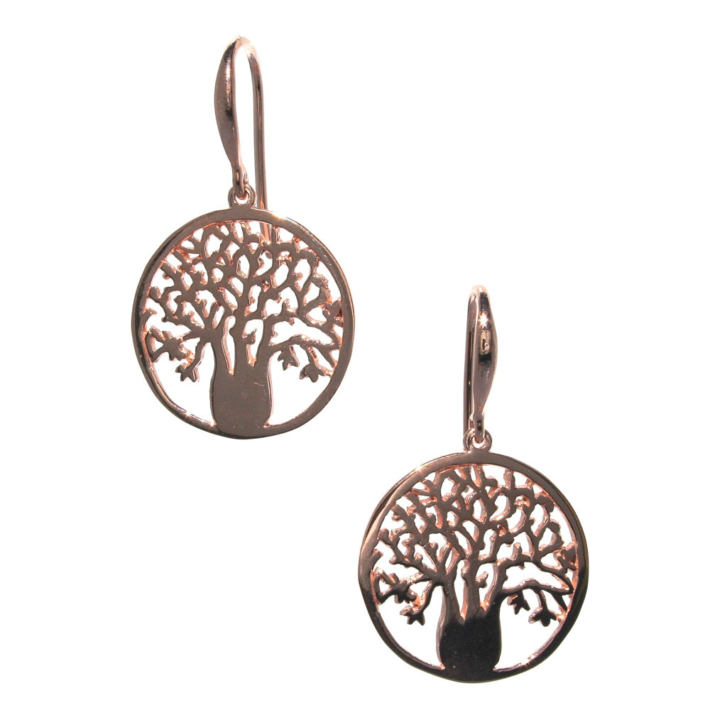 rose gold boab earrings