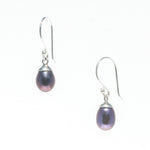 black pearl earrings