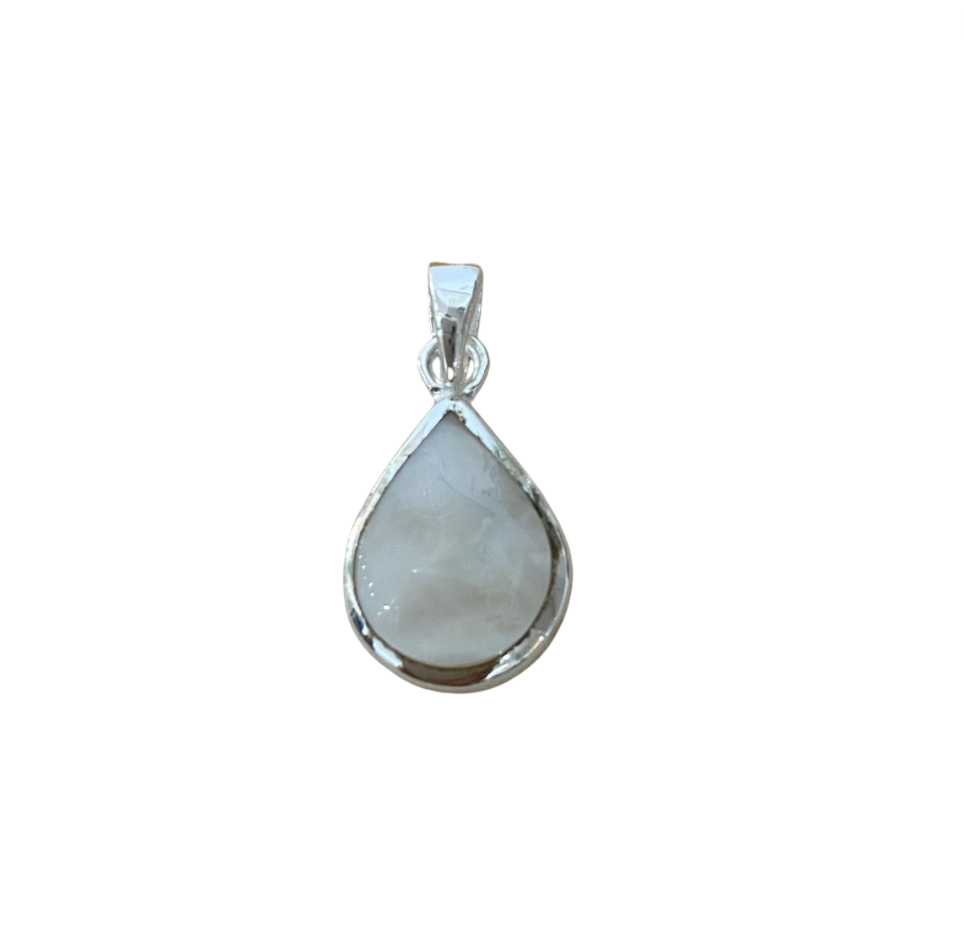 dew drop mother of pearl pendant