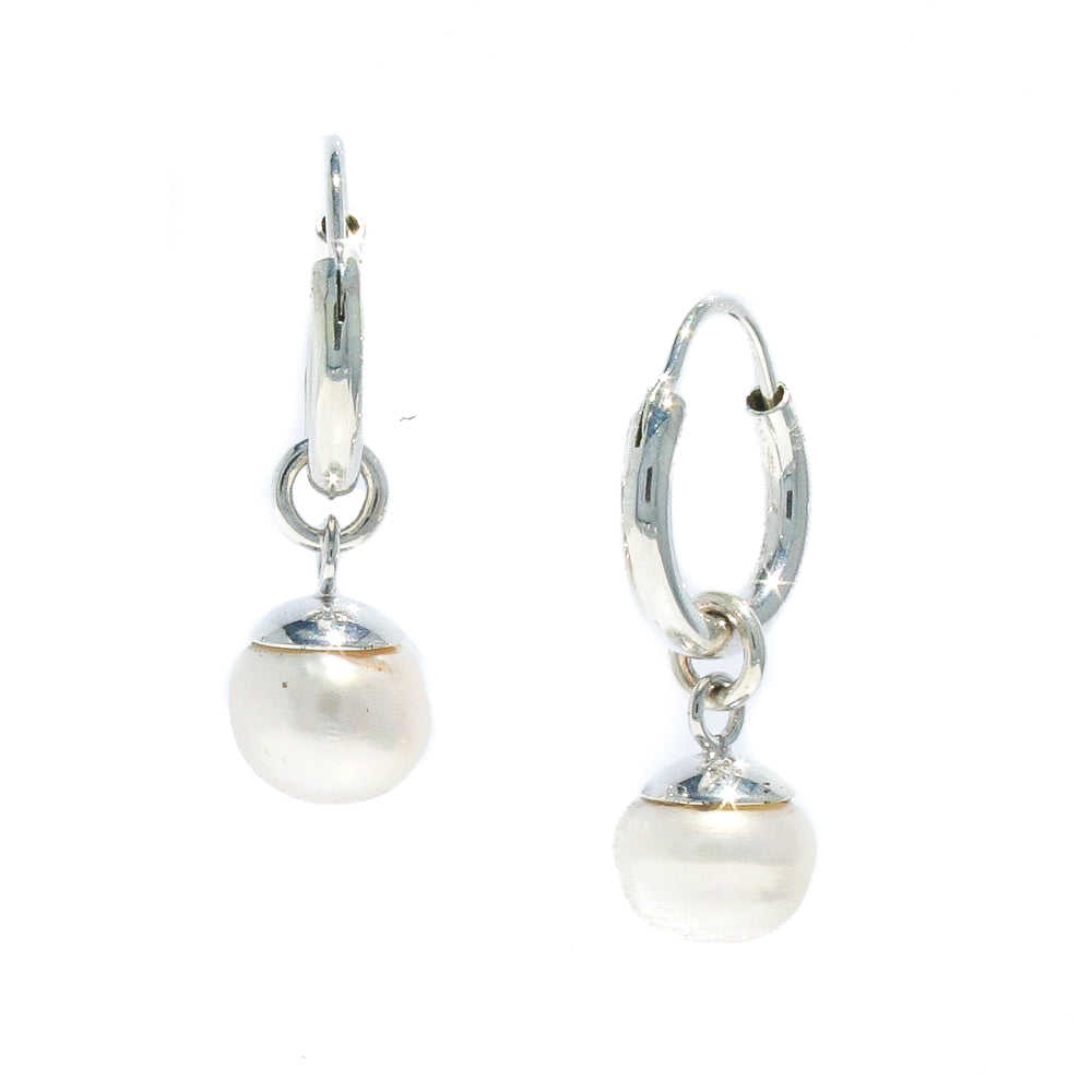 PEARL earrings silver