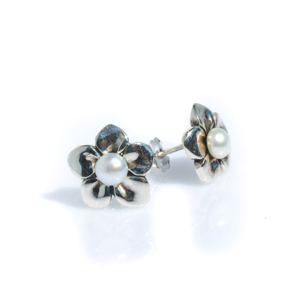 frangipani pearl studs