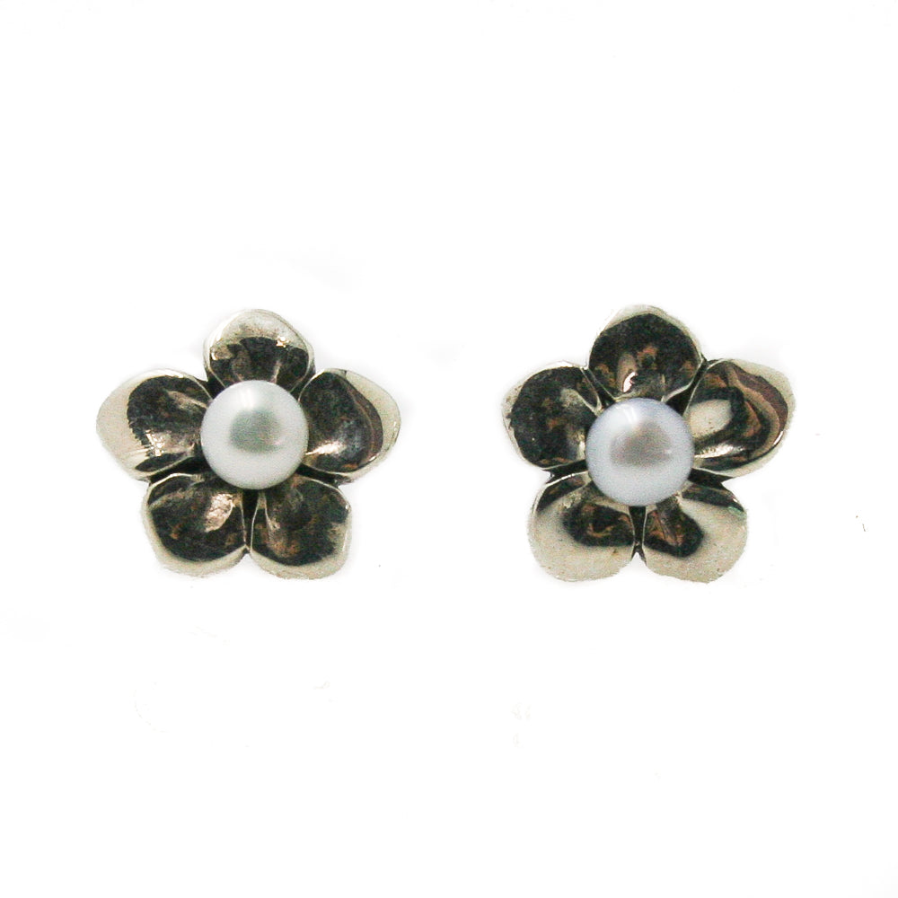 frangipani pearl studs