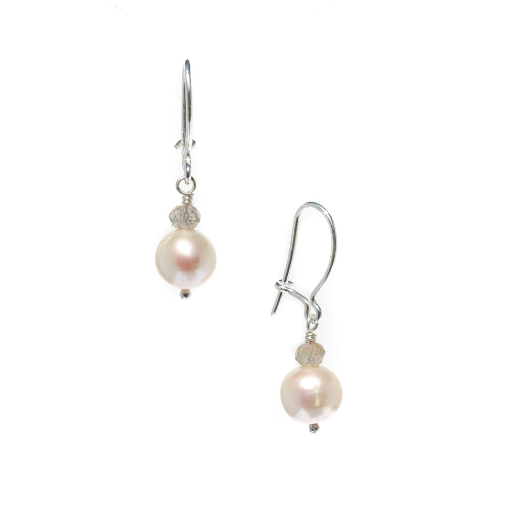 pearl labradorite earrings