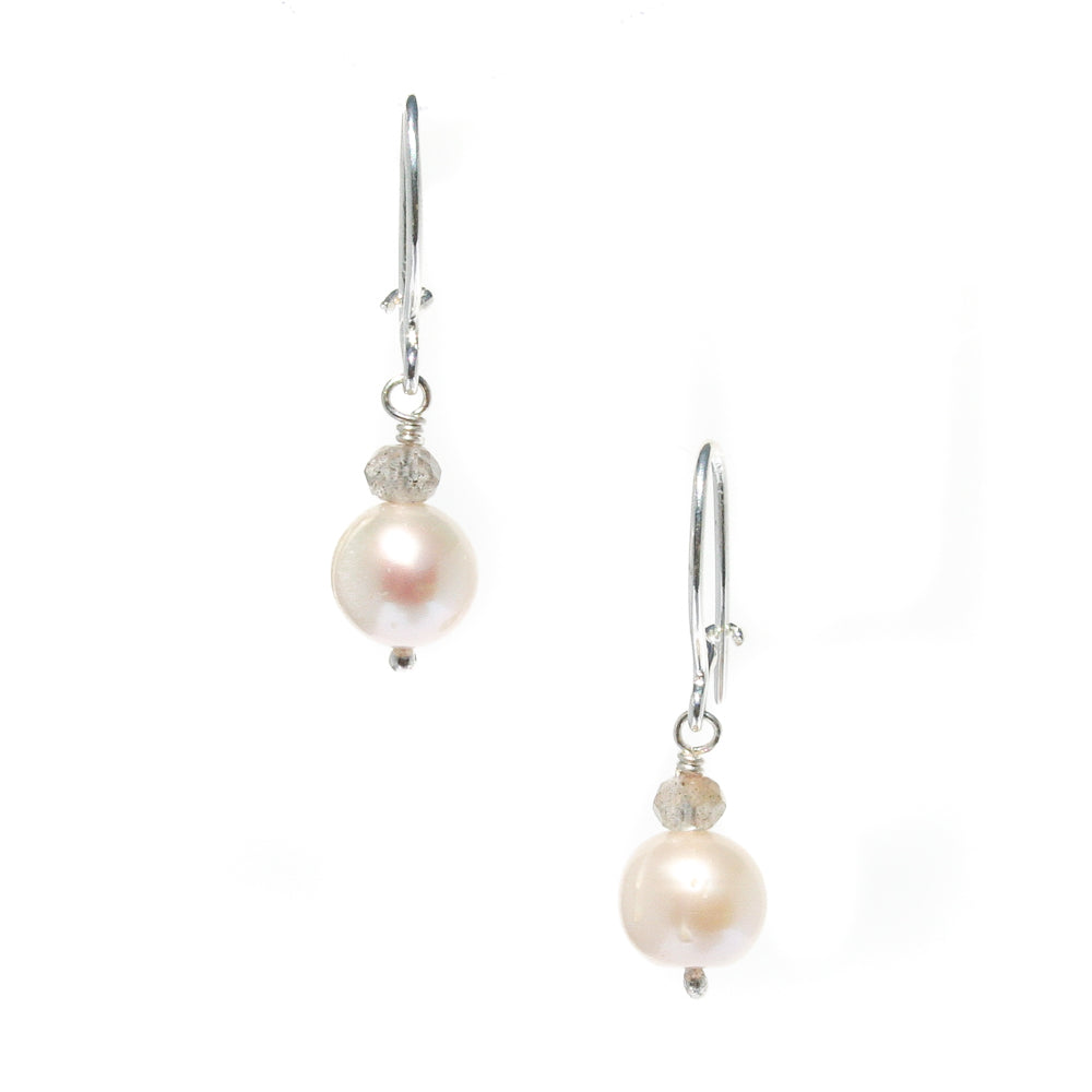 pearl labradorite earrings