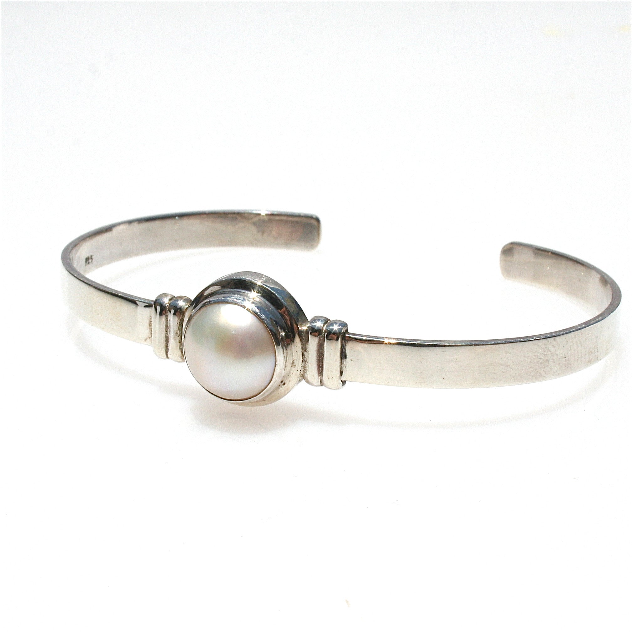 MABE PEARL STERLING SILVER CUFF