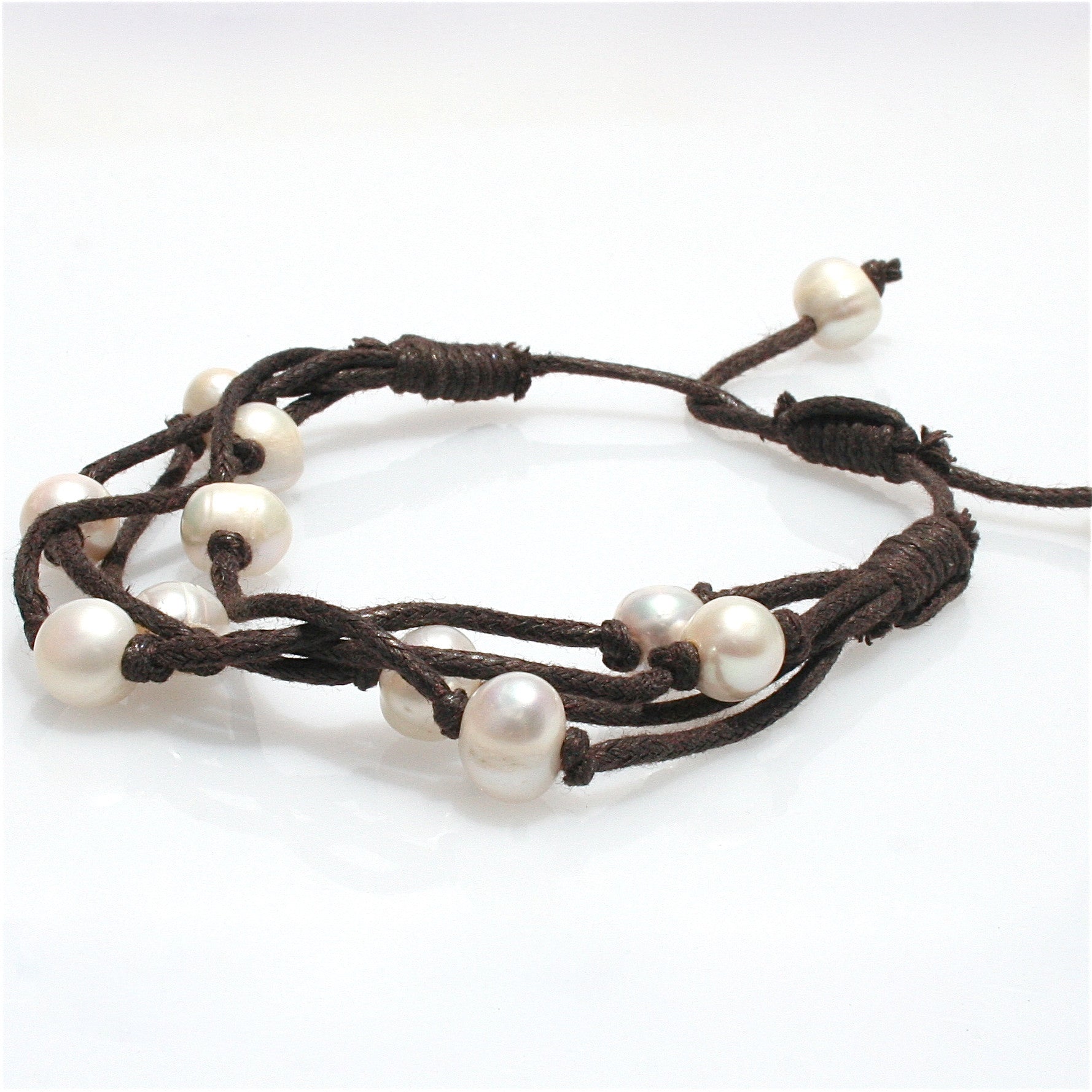 boho pearl bracelet
