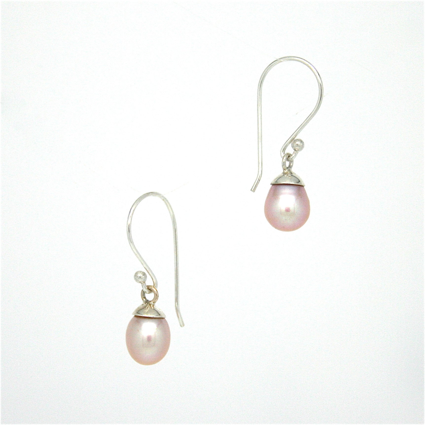 pink pearl earrings