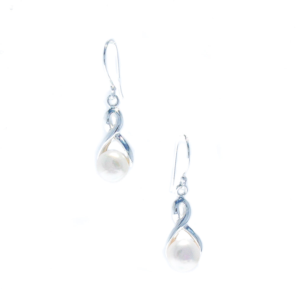 INFINITY PEARL EARRINGS