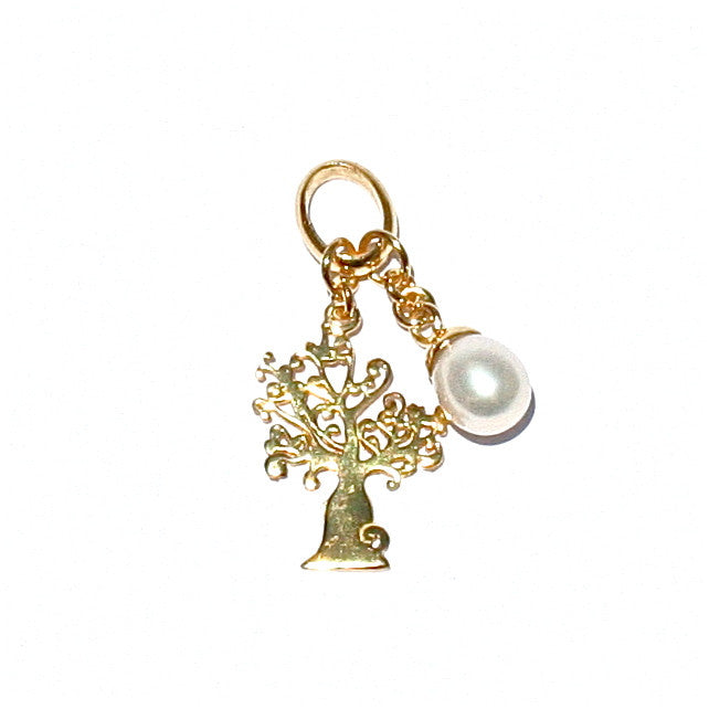 gold boab tree pendant