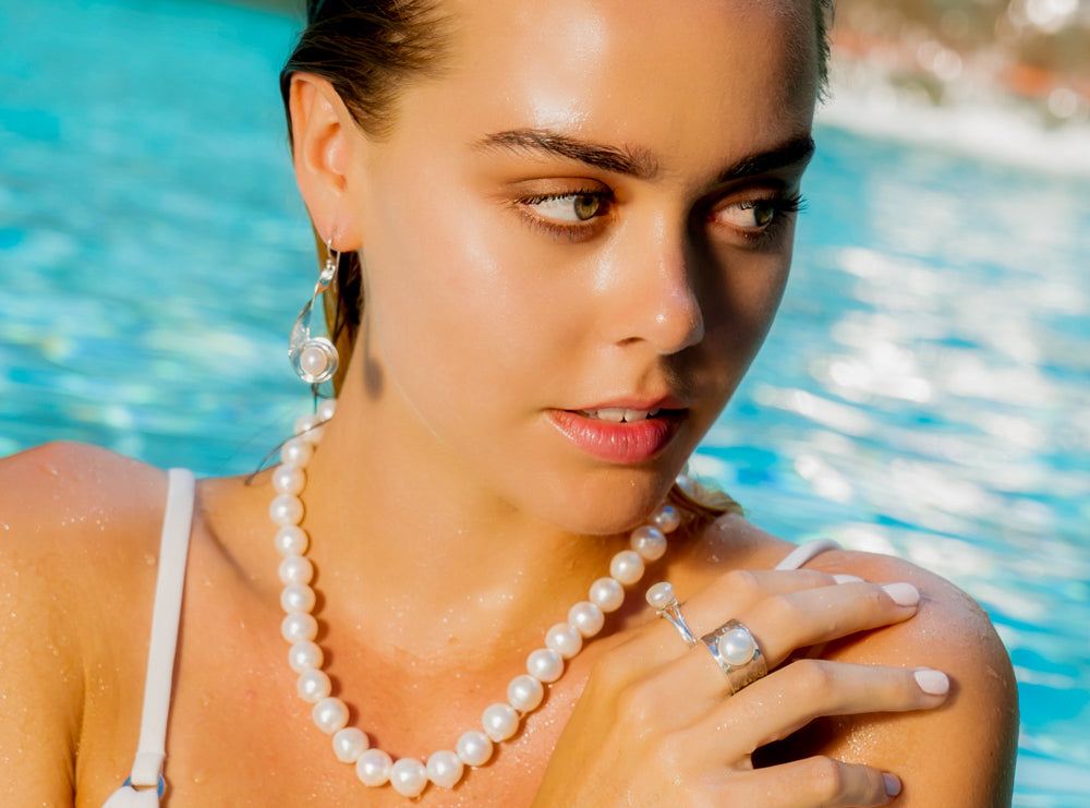 pearl earrings