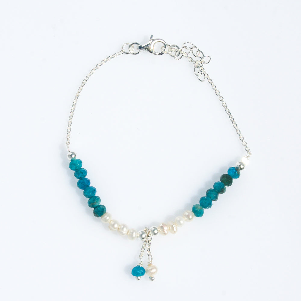 OCEAN SPELL DEEP BLUE APATITE BRACELET