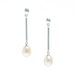 PEARL STUD DROP EARRINGS