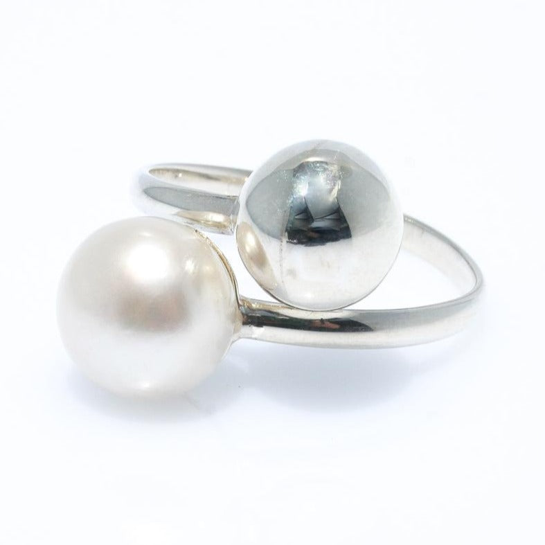 adjustable pearl ring