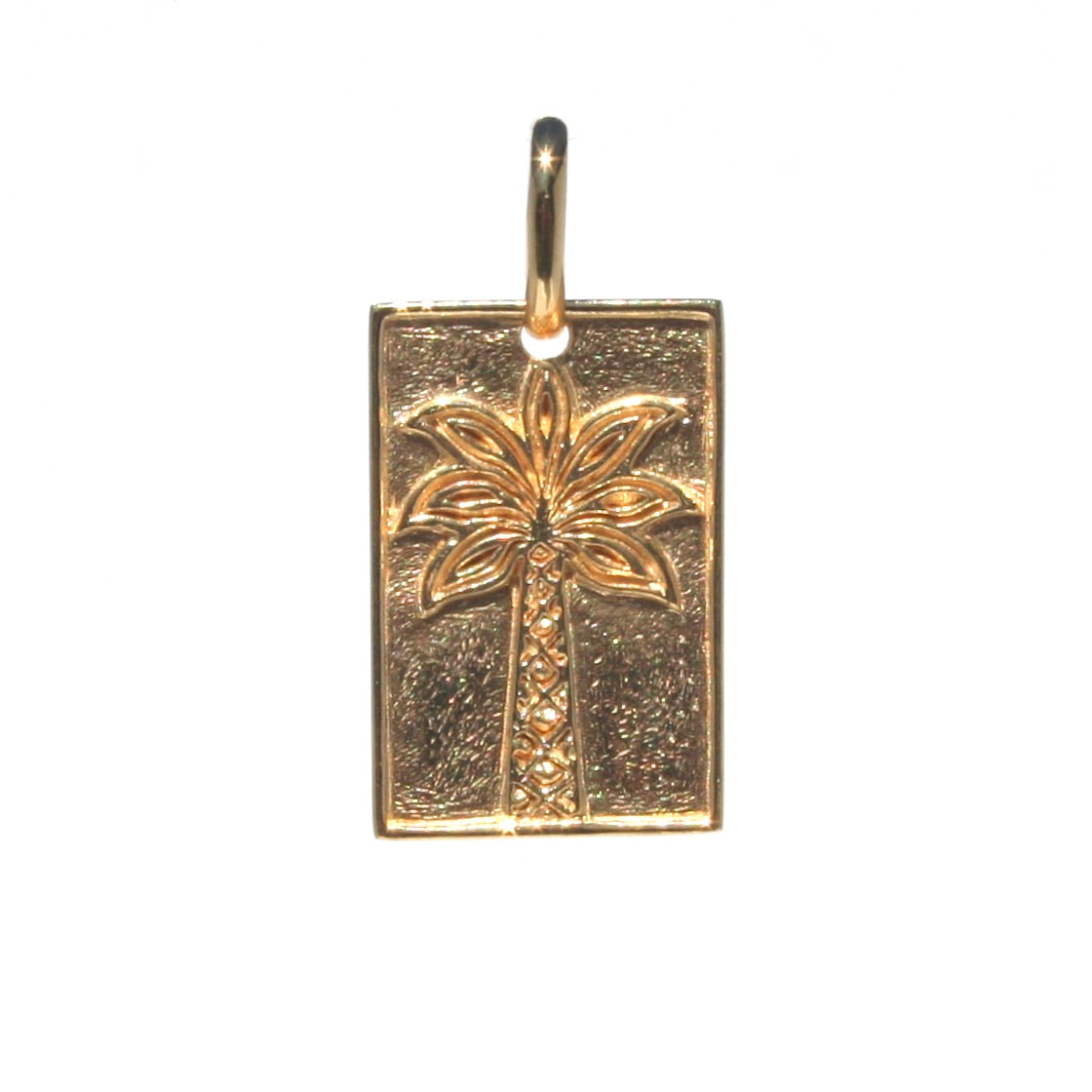 palm tree gold pendant
