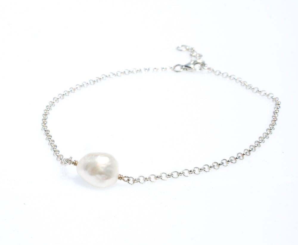 keshi pearl anklet
