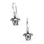 silver TURTLE EARRINGS