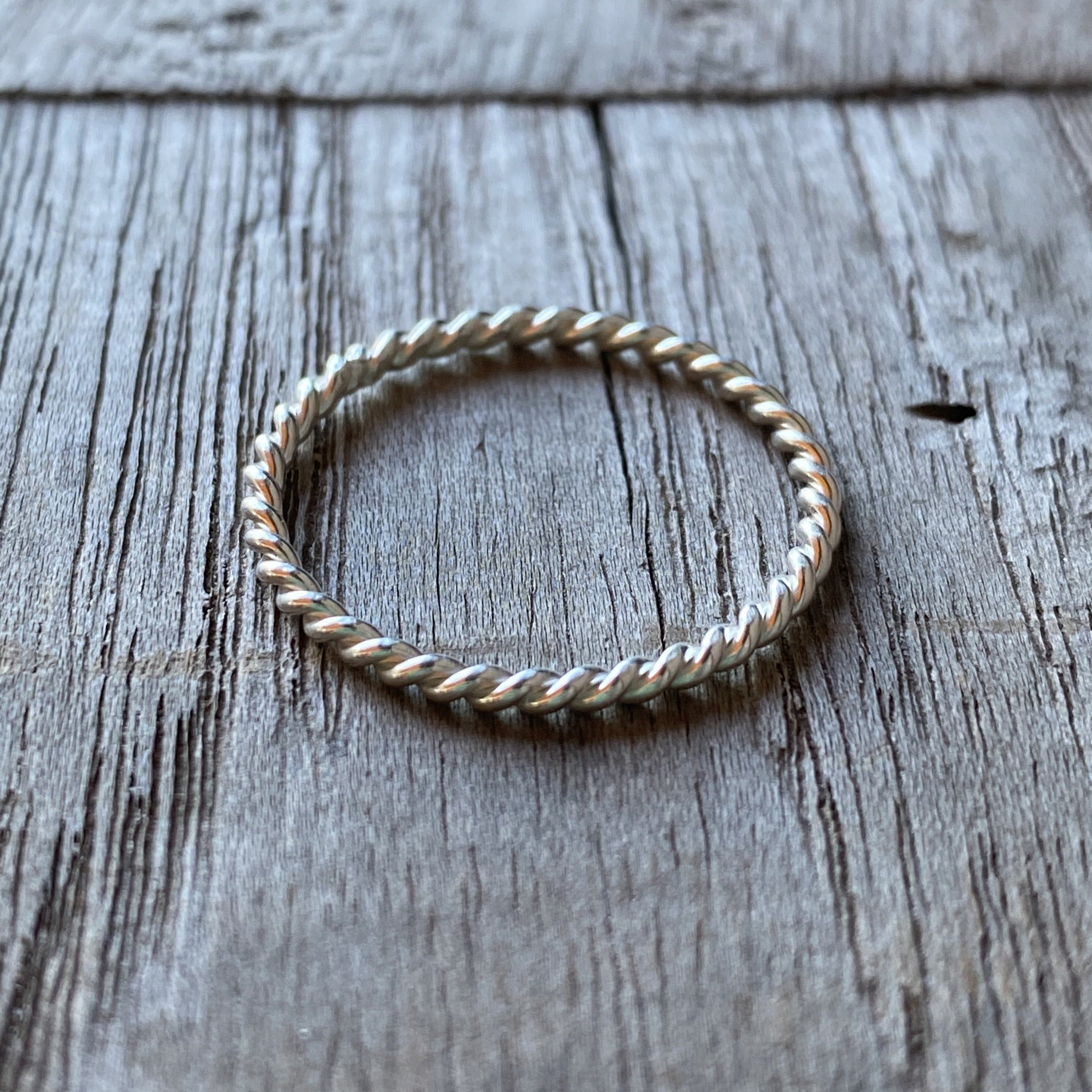 silver stacker ring