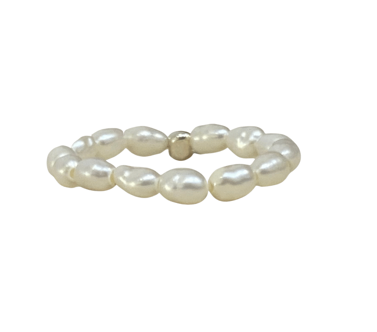 pearl stretch ring