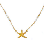 gold starfish necklace