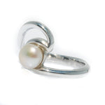 wave pearl ring