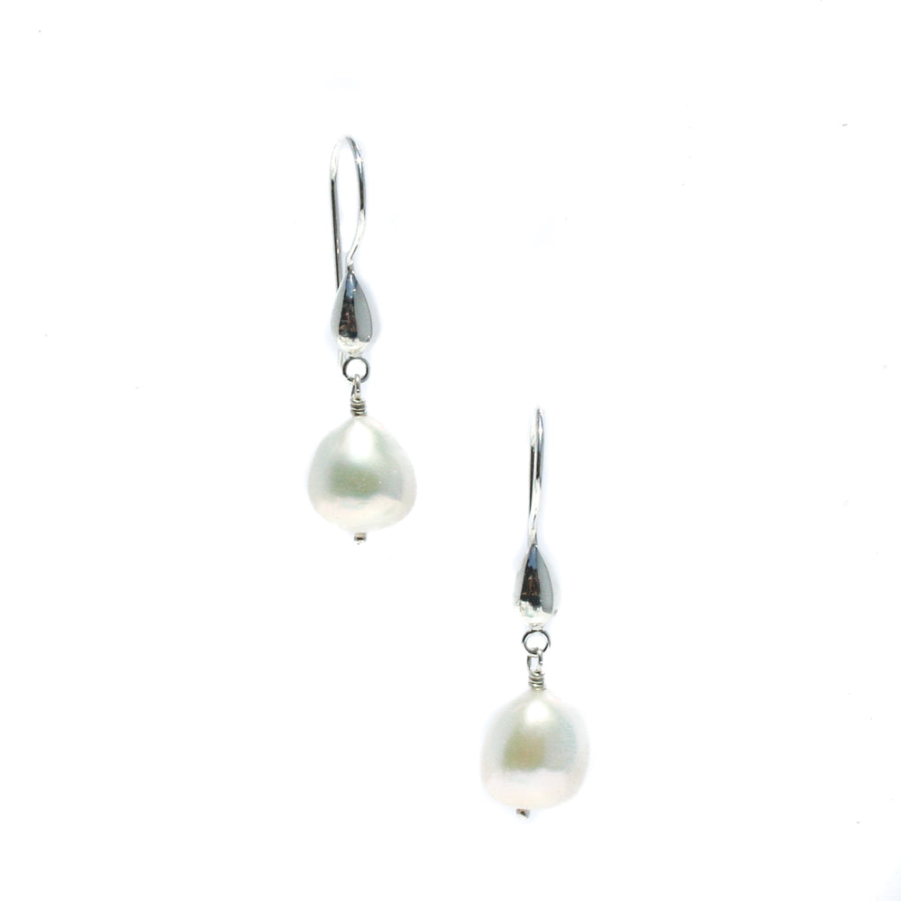 keshi pearl earrings