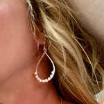 boho pearl earrings