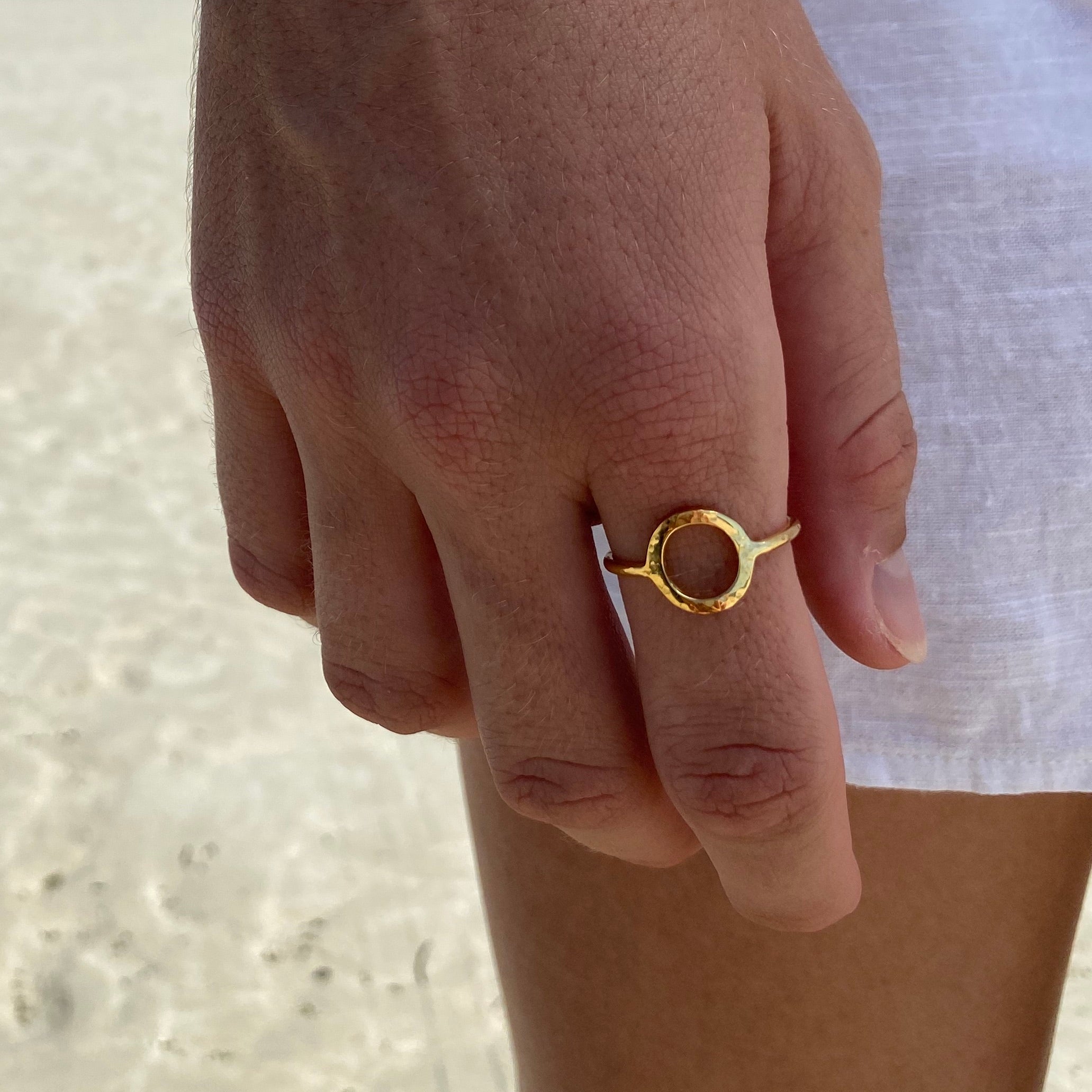 circle the sun ring gold
