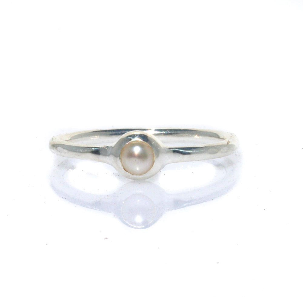 dainty pearl ring