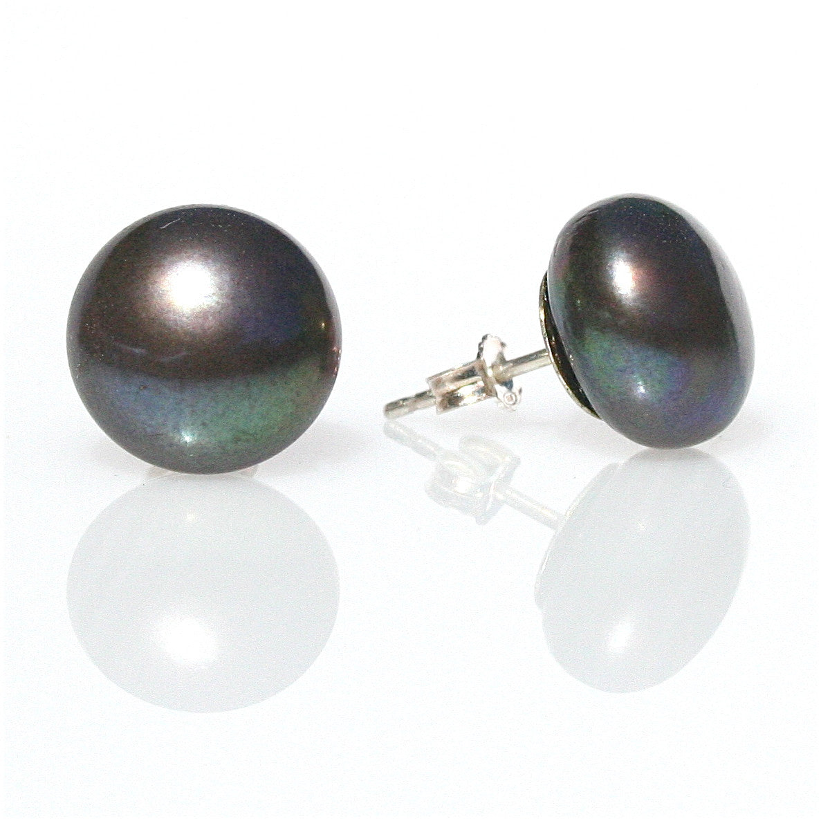 black pearl studs