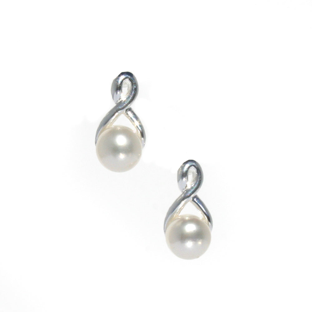 pearl stud earrings